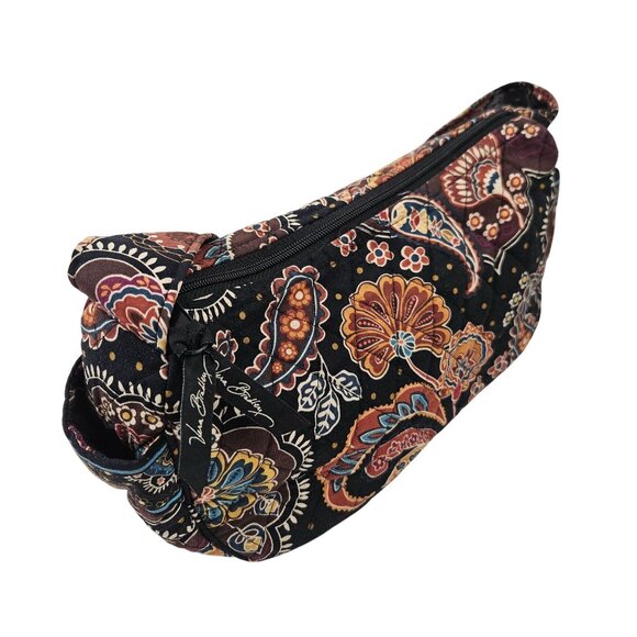 Vera Bradley Small Shoulder Bag Kensington Quilted Cotton Zip Closure Pockets - Picture 5 of 11